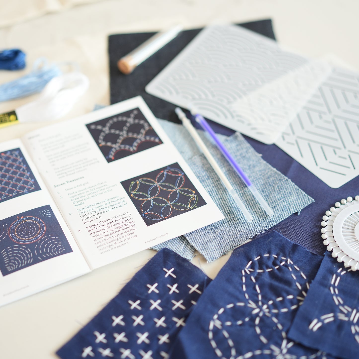 kit de broderie sashiko